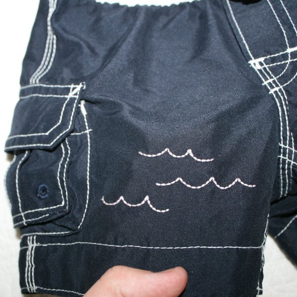 3/$20 Baby boy blue swim trunks 6-12 months - Picture 4 of 11
